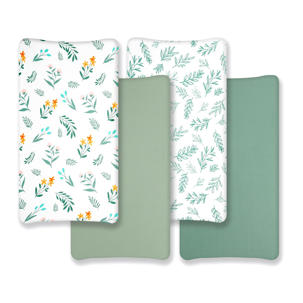 FIGEPO sage-green sheets folded neatly to show the value of a 4-pack
