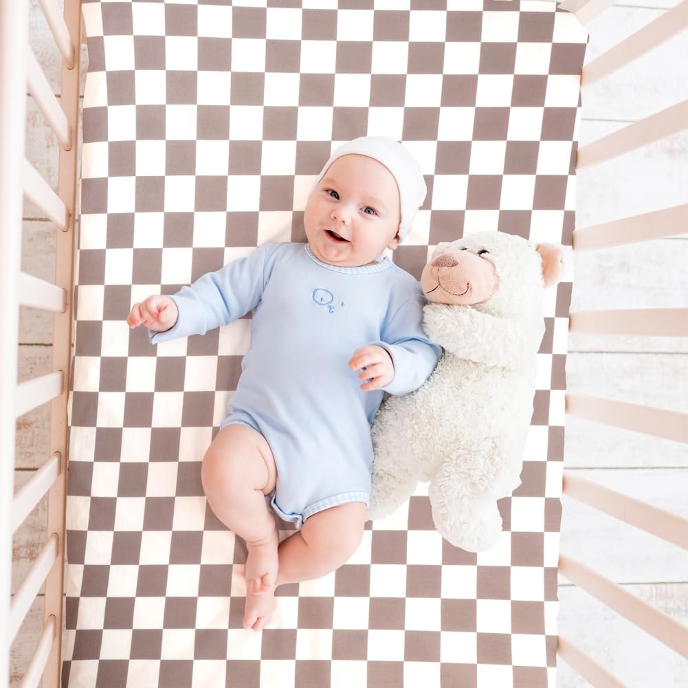 FIGEPO soft breathable crib sheets offering gentle comfort for naps and night sleep