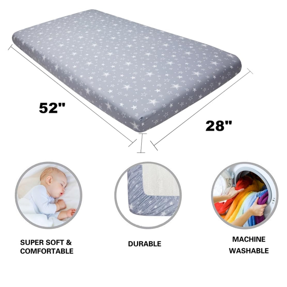 FIGEPO unisex baby crib sheets suitable for shared nurseries
