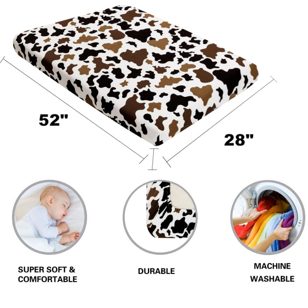 FIGEPO Western Cowboy nursery room setup shows coordinated crib sheet style.