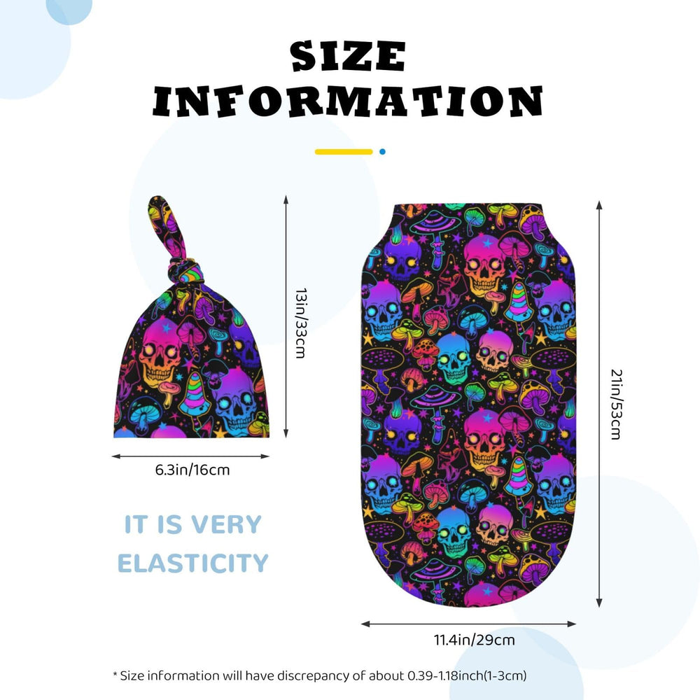 Figtihw Mushroom Skull Swaddle provides a secure, calming wrap for restful moments.