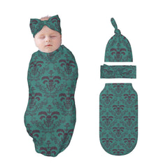 Figtihw skull swaddle blanket main blanket showcases cozy softness for newborn comfort.