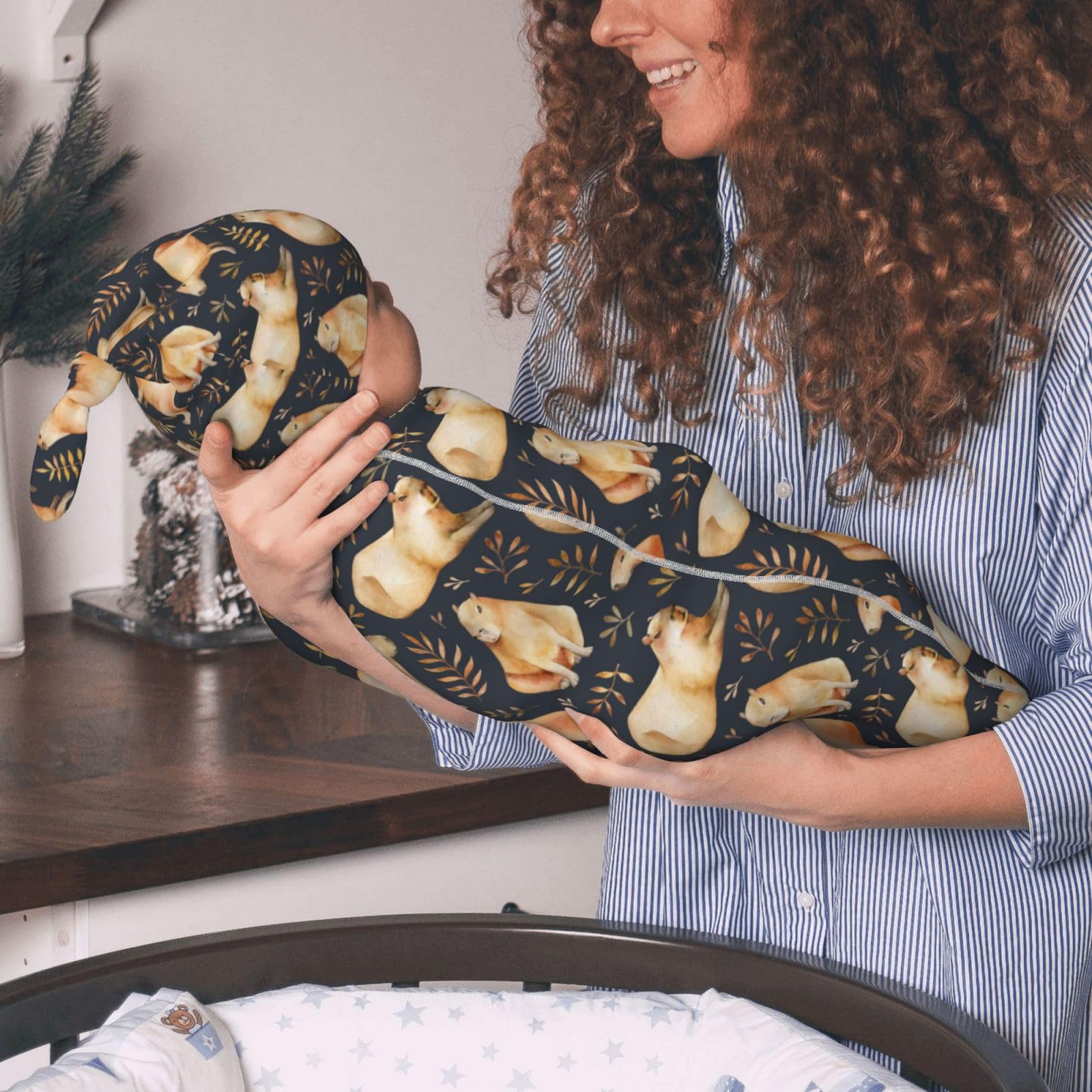 Figtihw Capybaras swaddle promotes womb-like calm