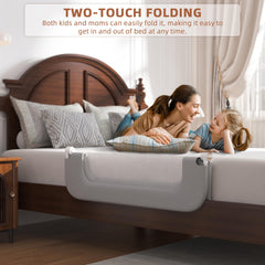 FigTime bed rail adjustable height fits different mattresses for a snug fit.