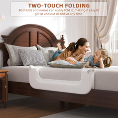 FigTime bed rail height-adjustment with nine levels fits various mattresses and growing kids.