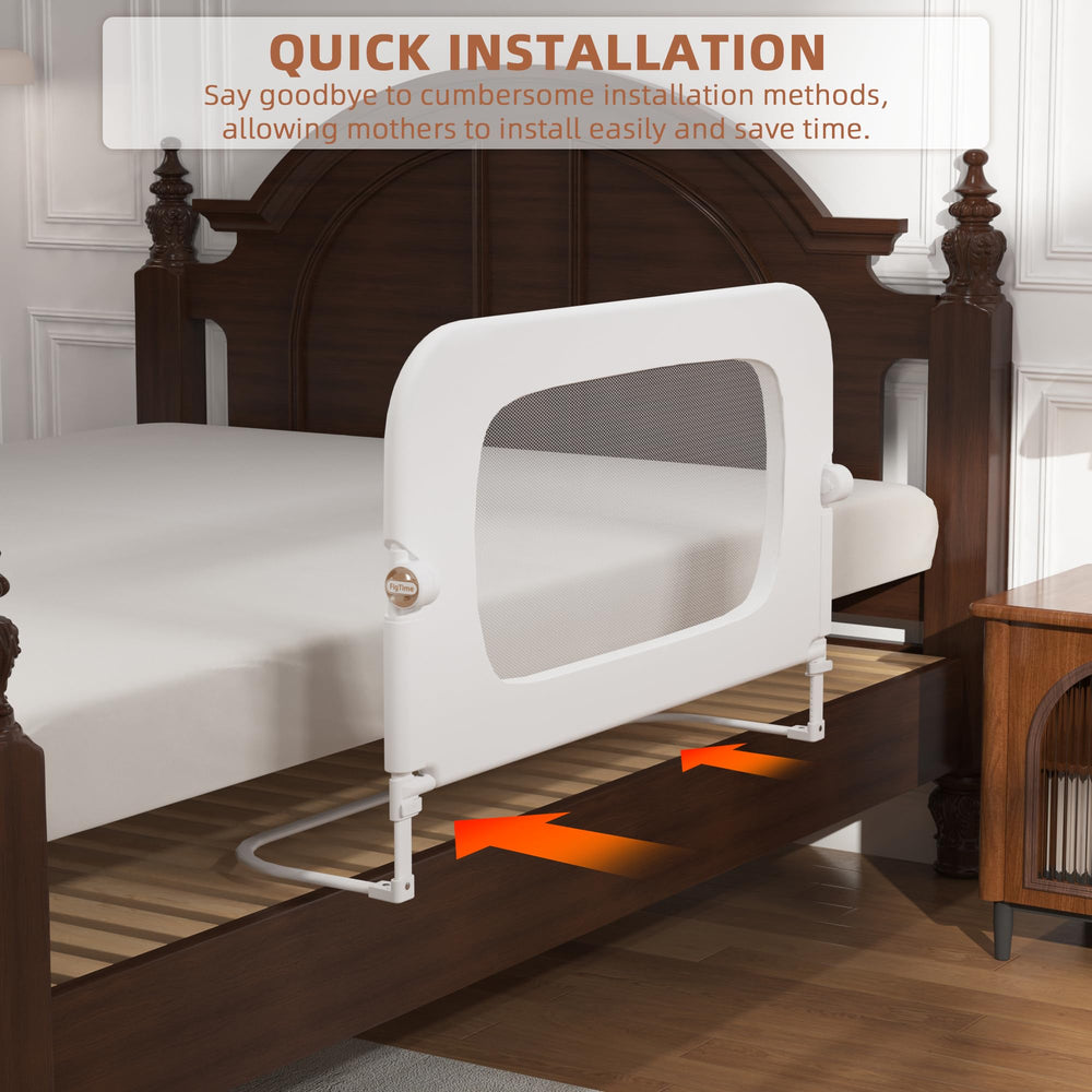 FigTime bed rail removable fabric cover offers soft, skin-friendly comfort.