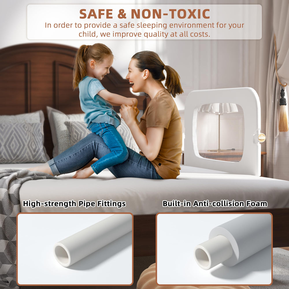FigTime bed rail with U-shaped base for superior stability and secure placement.