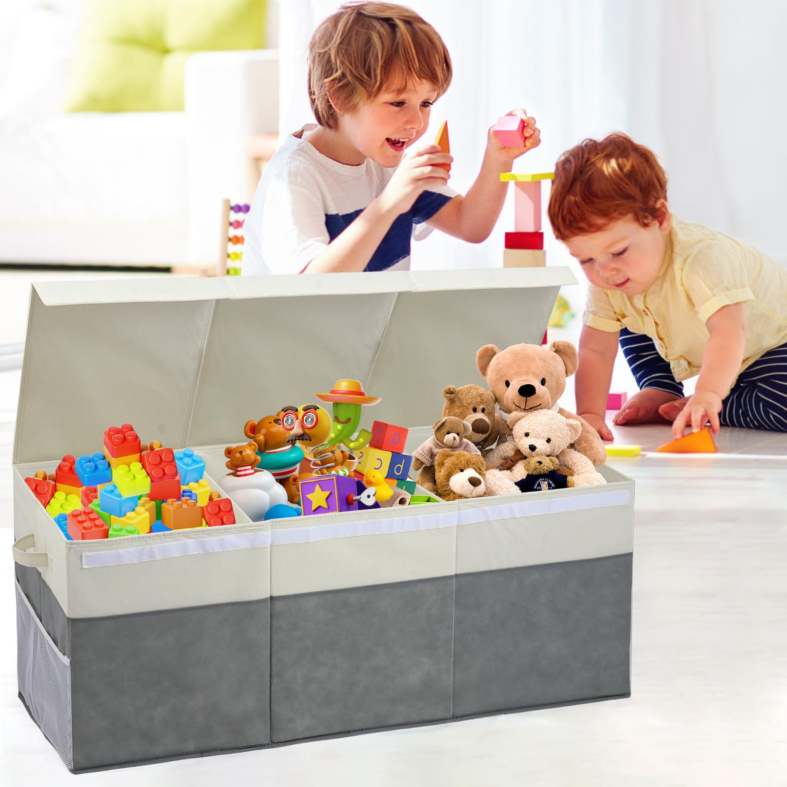 FIIOEOY versatile storage organizer for toys, blankets, and clothes.