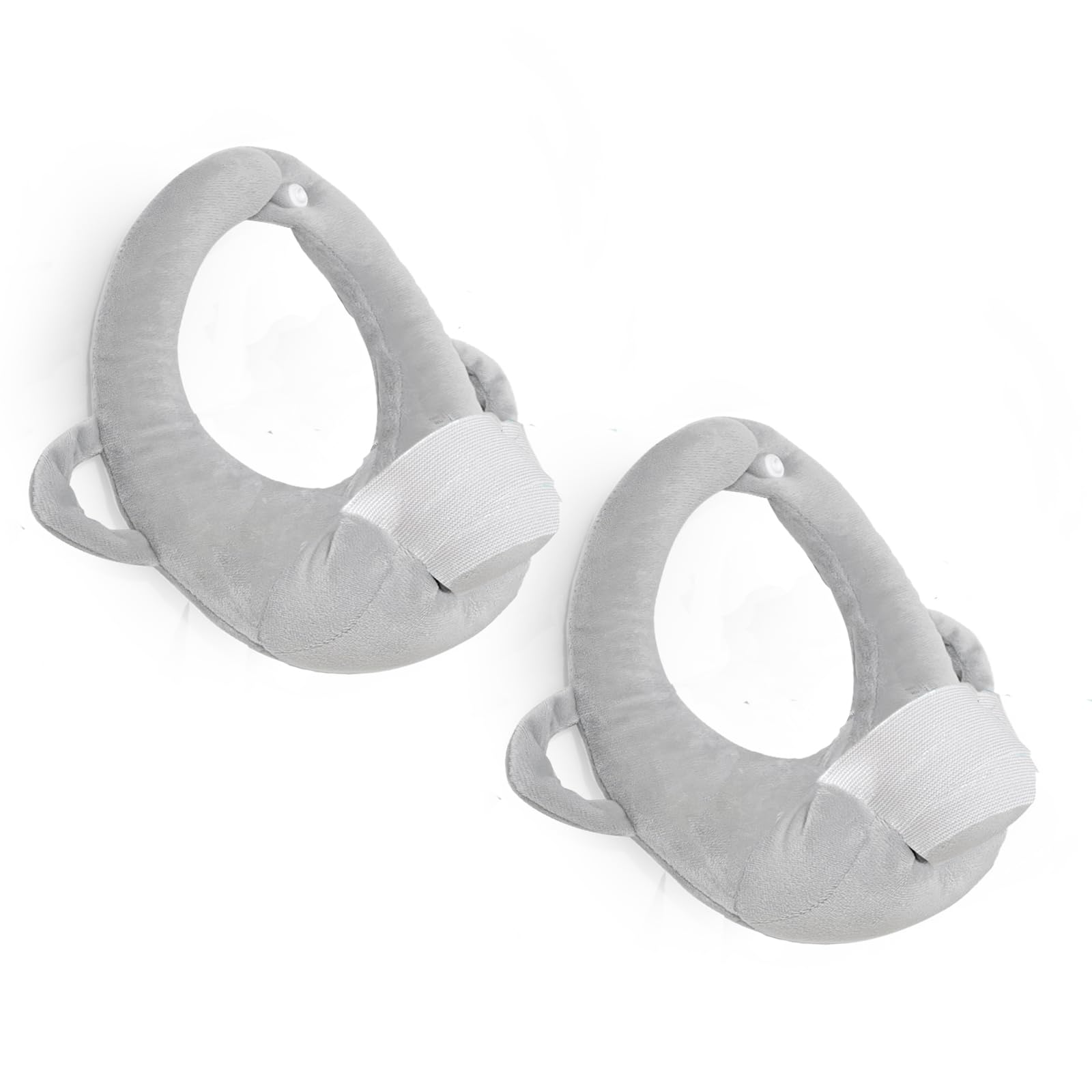FIKETLXU baby pillow gray front view offers comfortable feeding support.