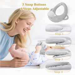 FIKETLXU bottle-feeding support gray ideal for on-the-go parents.