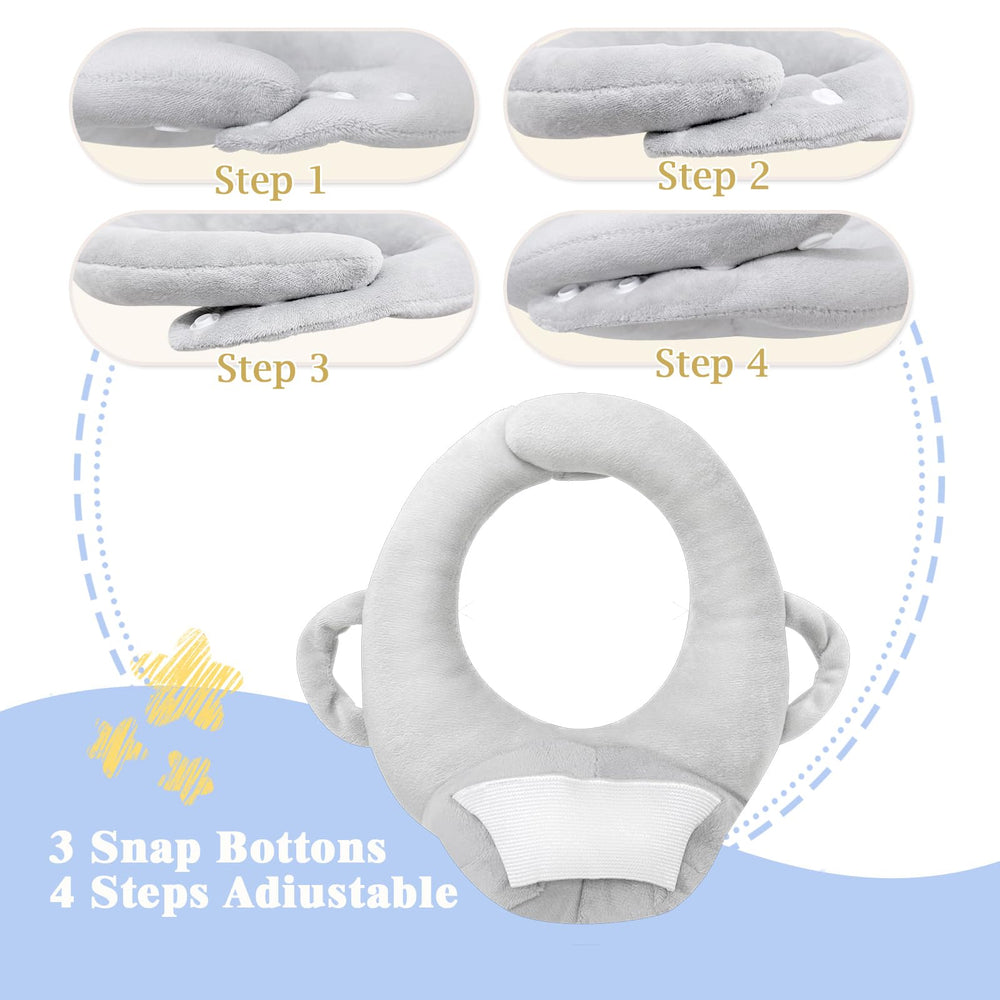 FIKETLXU gift-ready nursing pillow gray ideal for new parents.