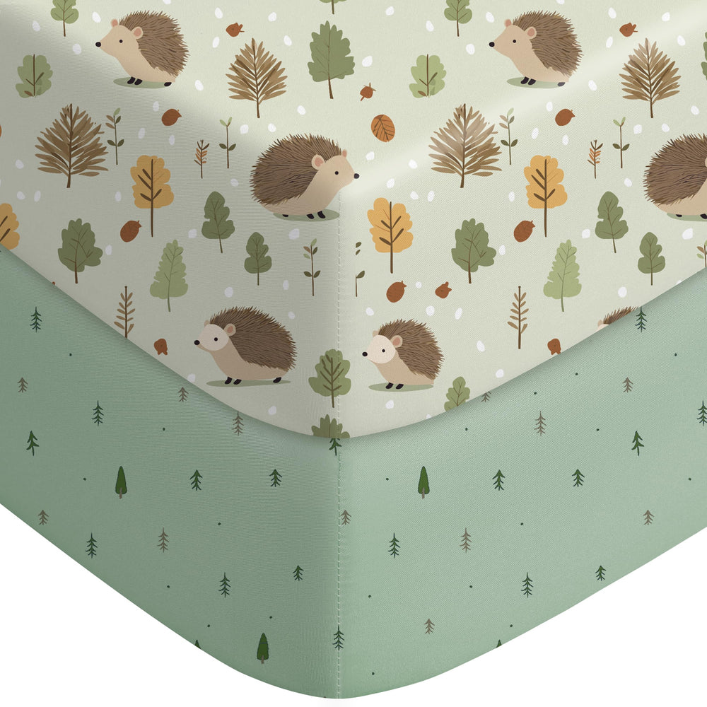 FILLEEP baby crib sheets folded show soft texture for gentle comfort