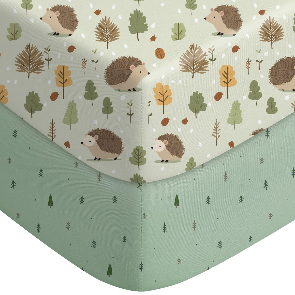 FILLEEP baby crib sheets folded show soft texture for gentle comfort