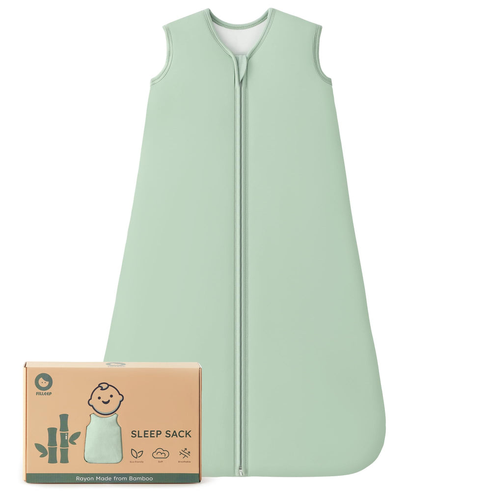 FILLEEP bamboo sleep sack fabric close-up for breathable comfort.