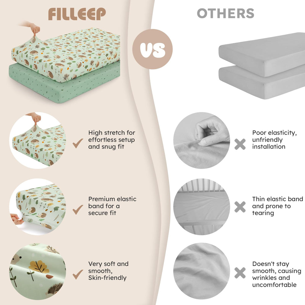 FILLEEP nursery color options image suggests coordinating looks for modern nurseries