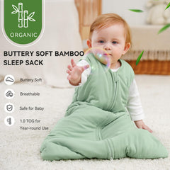 FILLEEP sleep sack featuring a 2-way zipper for easier diaper changes.