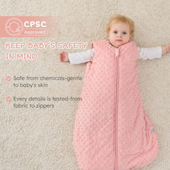 FILLEEP sleep sack 2way zip enables easy night diaper changes.