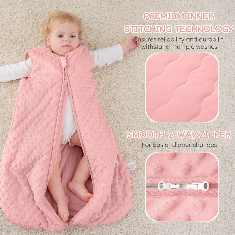FILLEEP winter sleep sack in use on baby during nap time.
