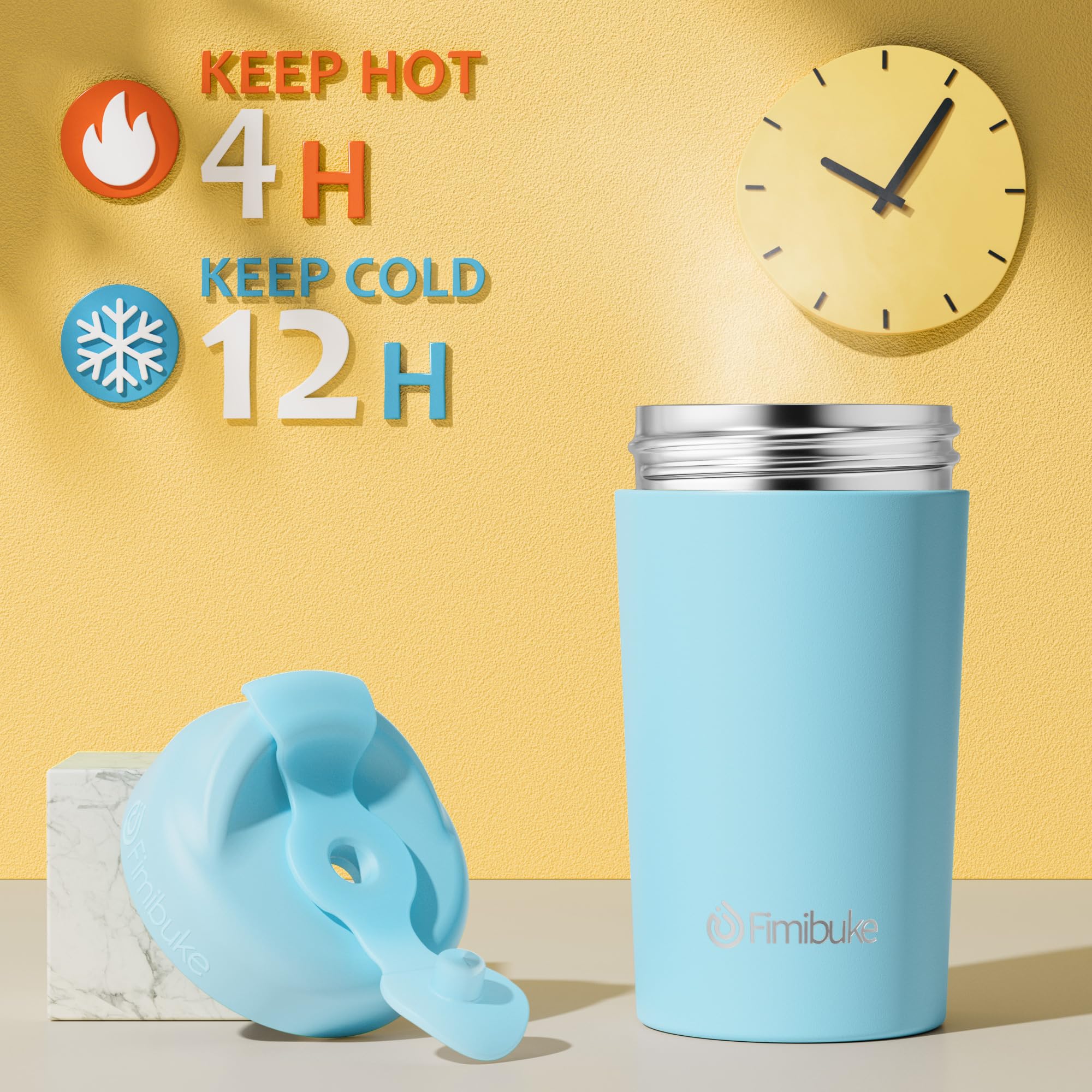 Fimibuke leak-proof seal ensures no leaks when the lid is closed