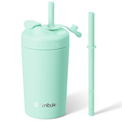 Fimibuke Kids Cups with twist-lock lid showing spill-proof design for on-the-go.