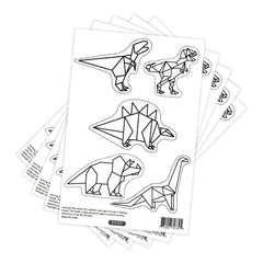 Finduat Geometric Dinosaur wall decal on doors or glass surfaces.
