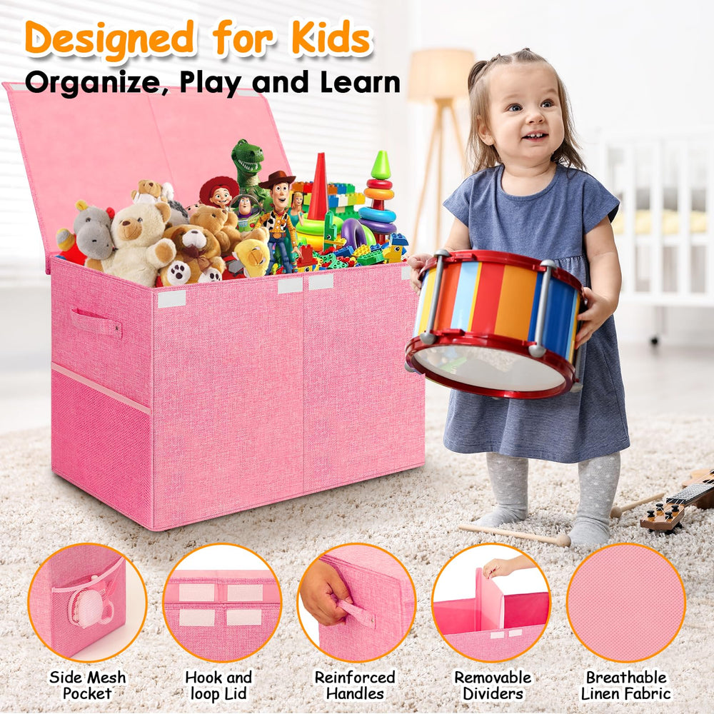 Fineonly multi-use storage suitable for toys, clothes, blankets in any room.