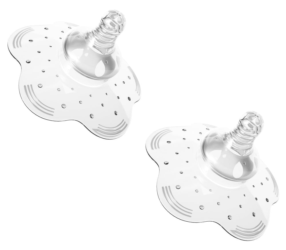 Finever nipple shield closeup, premium contact silicone for safe feeding and latch support