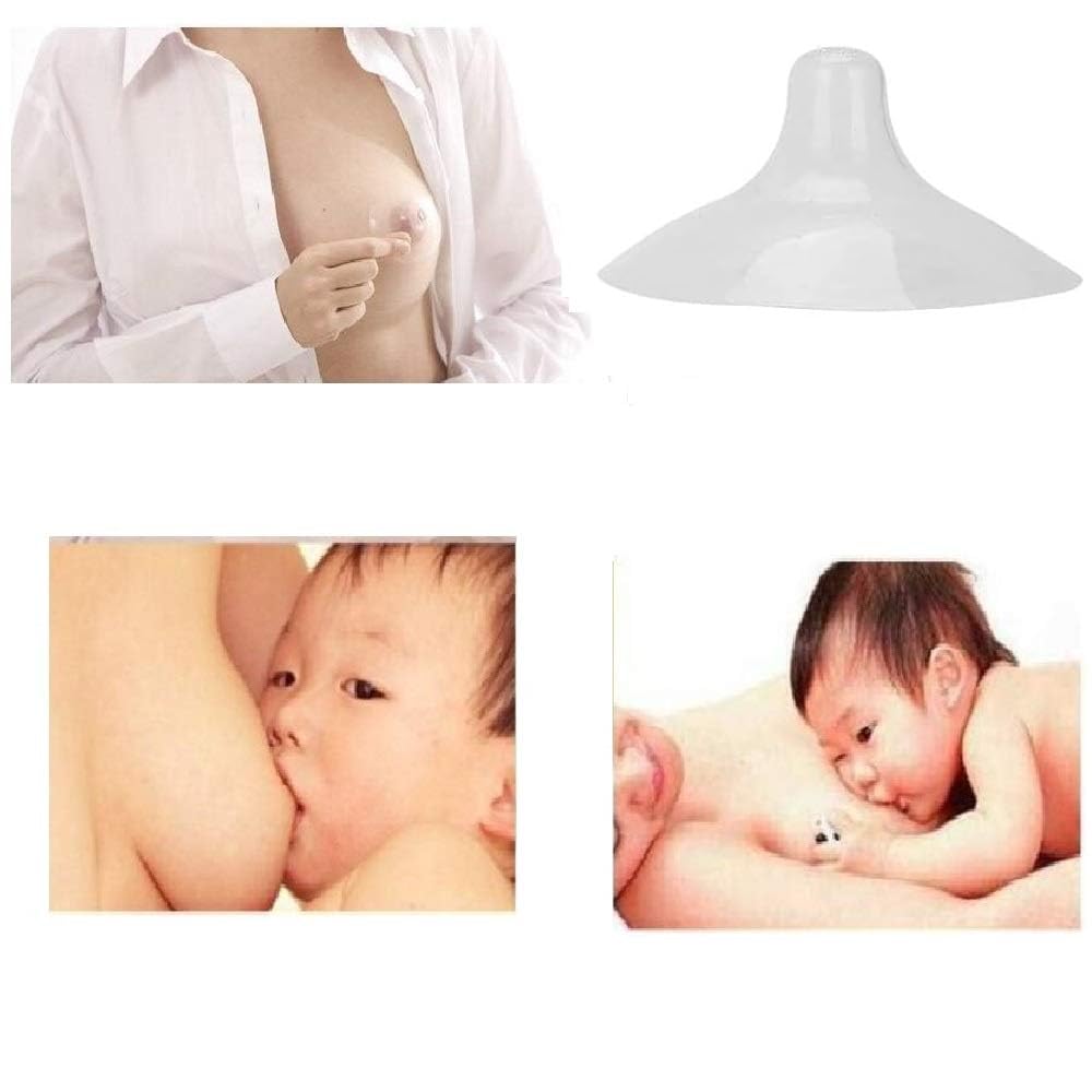 Finever nipple shields 4-count pack suitable for travel and backup