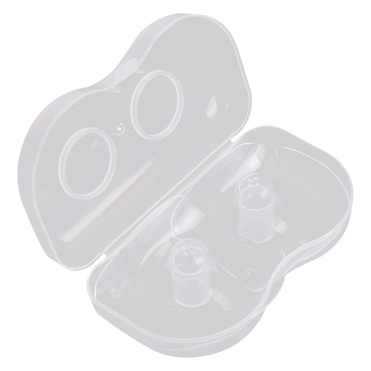 Finever Nipplesuckers in use during a feeding latch scenario with baby.