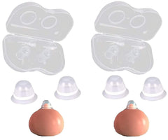 Finever Nipplesuckers two-pair pack shown for inverted nipples and latch readiness.