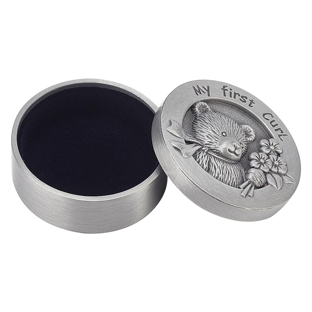 FINGERINSPIRE bear-lid curl box stores the first curl securely.