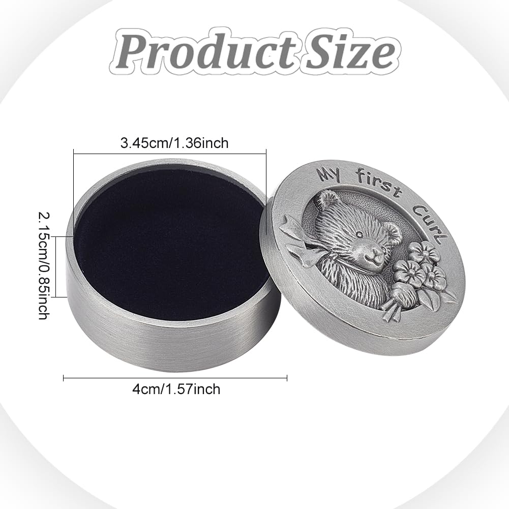 FINGERINSPIRE velvet-inside curl box protects delicate hair and preserves memory.