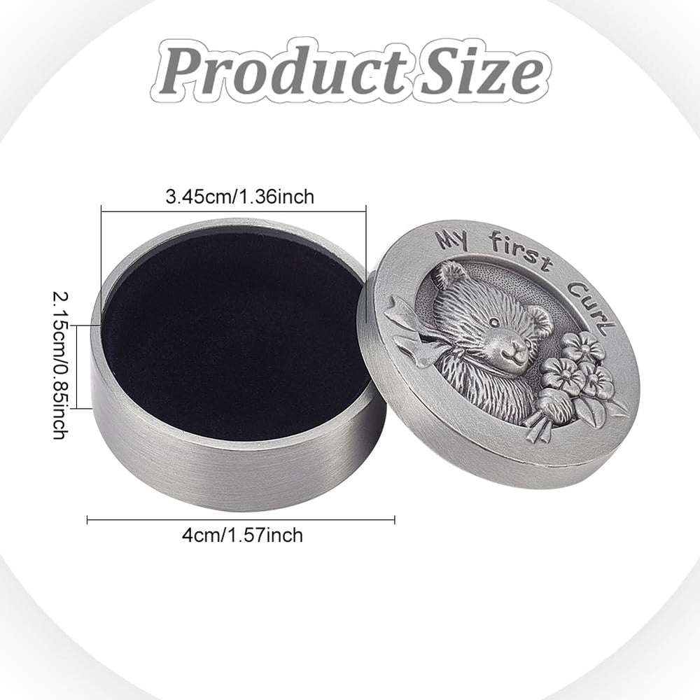FINGERINSPIRE velvet-inside curl box protects delicate hair and preserves memory.