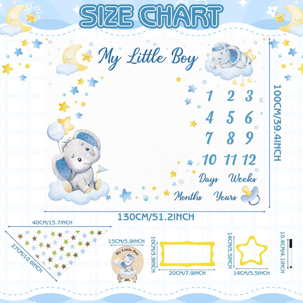 Fingertip WD milestone cards double-sided, ideal for documenting weeks and months.