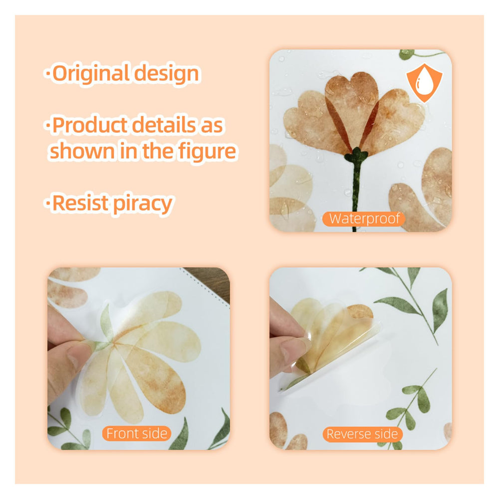 Finpletai nursery flowers wall decor for quick, clean removal.