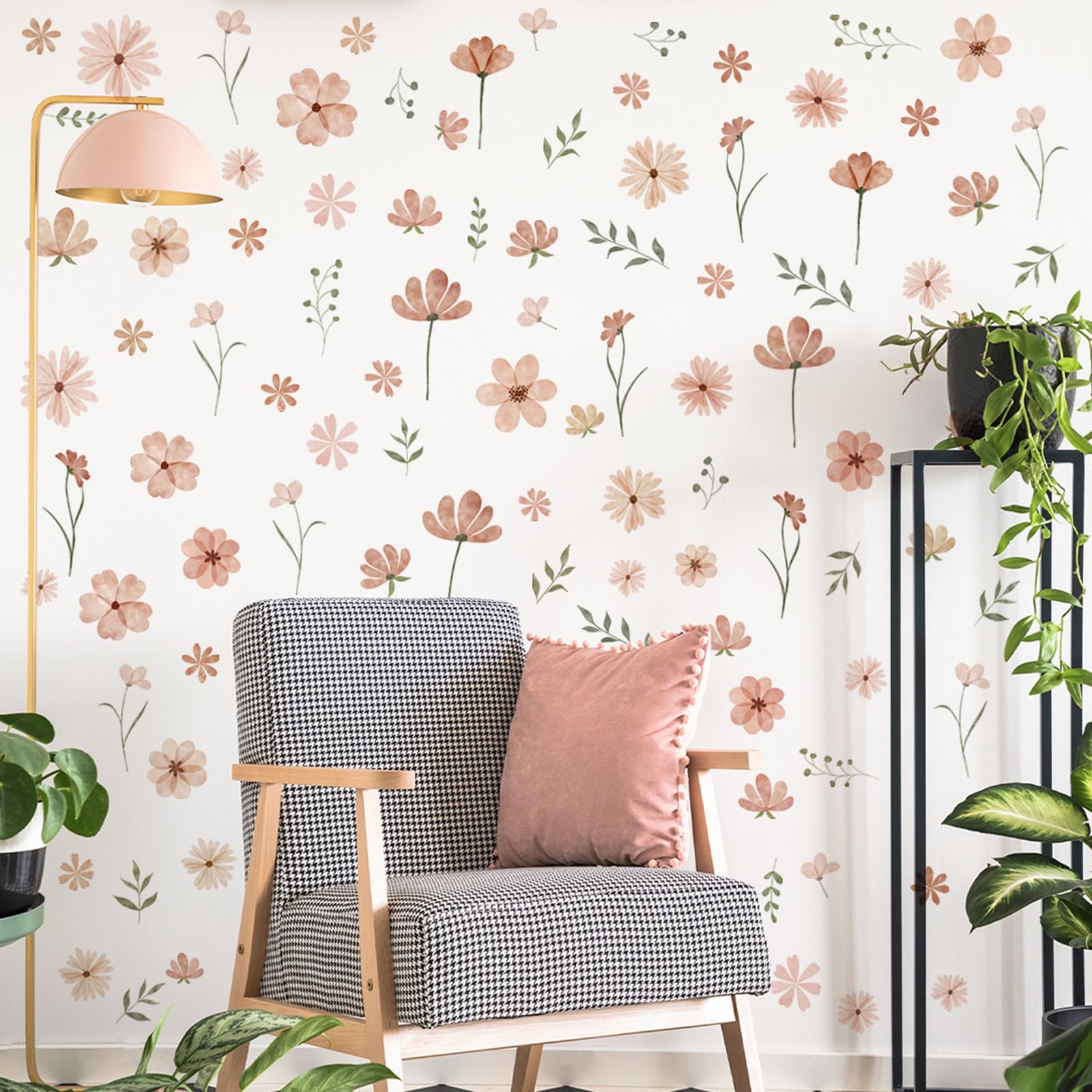 Finpletai wall stickers leaf floral detail add removable color to kids' room walls.