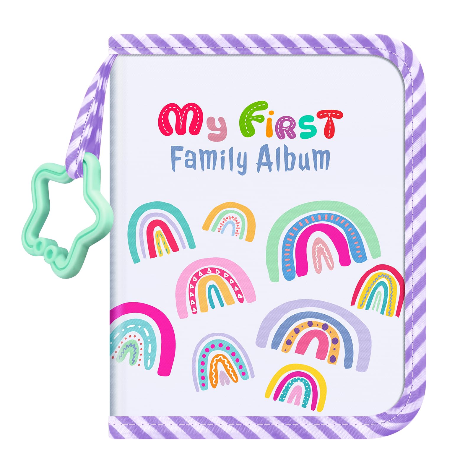FINTIE baby photo album cover soft cloth for baby-friendly elegance