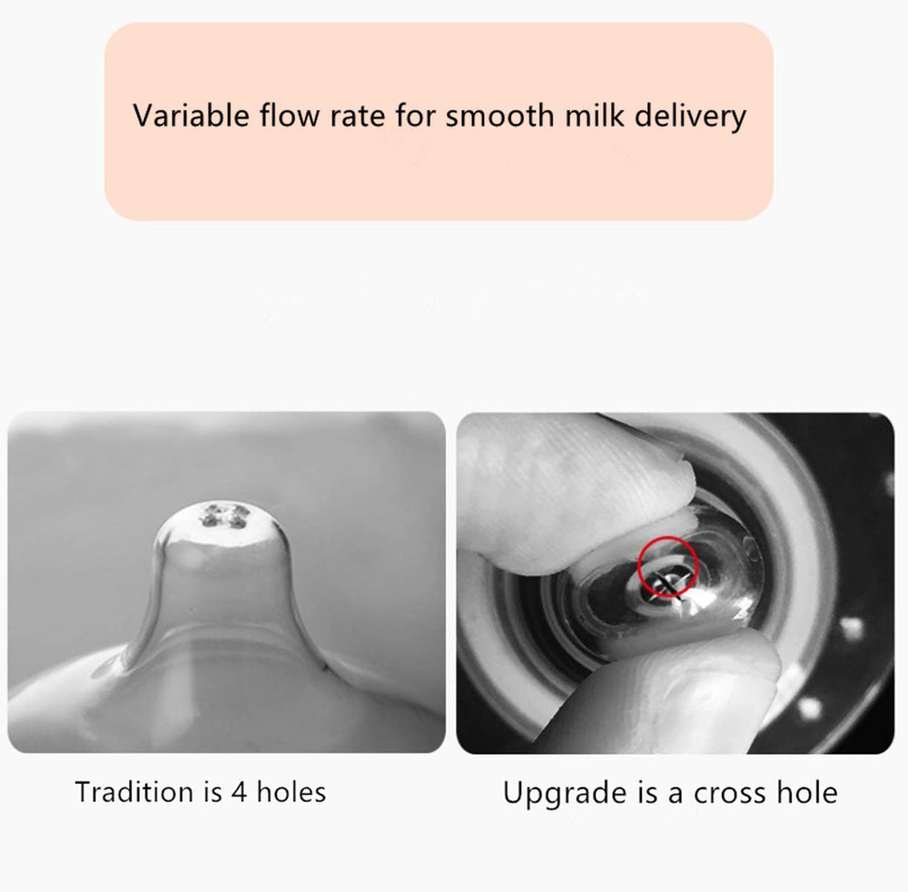 Finever shield demonstrates flow-control feature for smoother milk delivery.