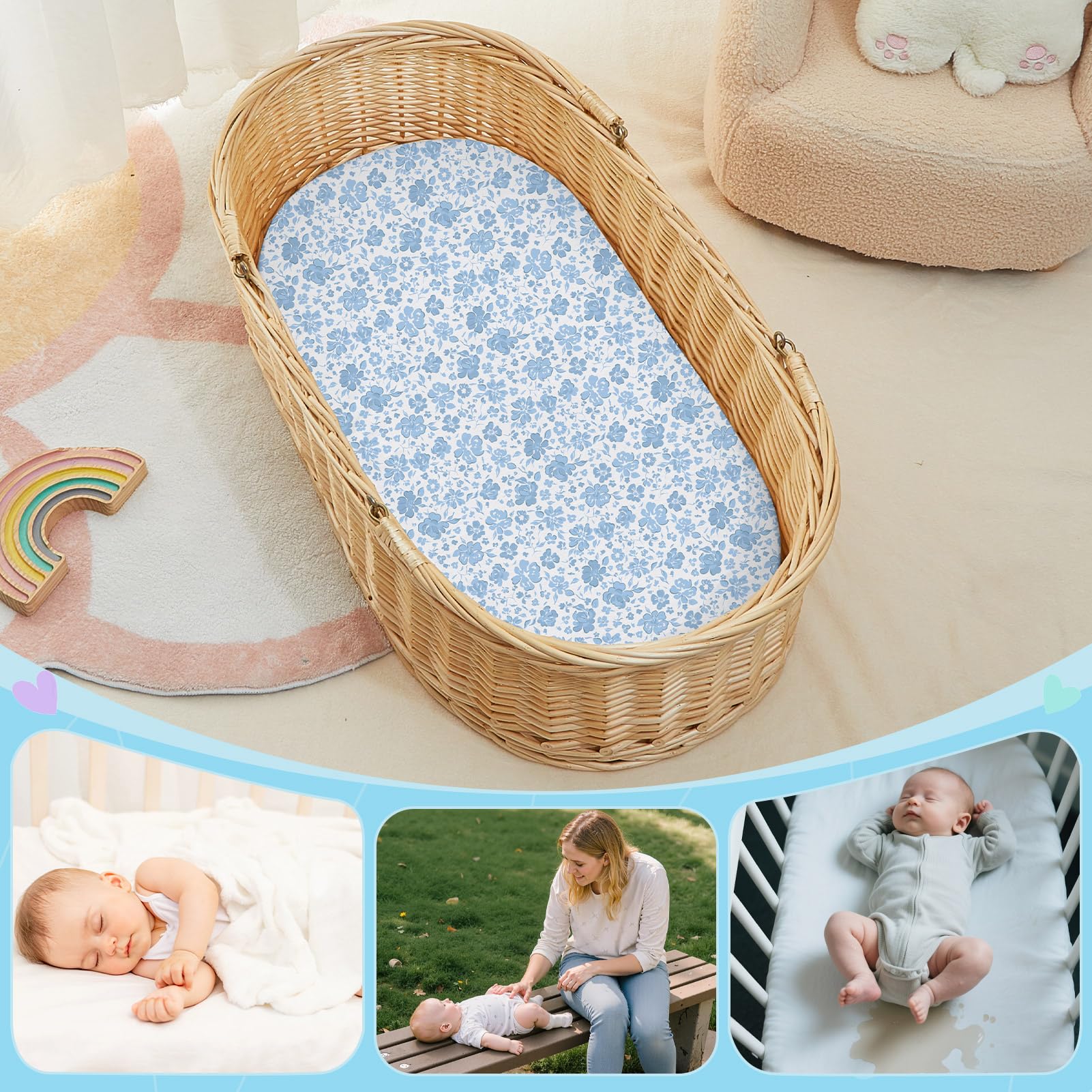 Fiobee sheets are machine washable for simple care