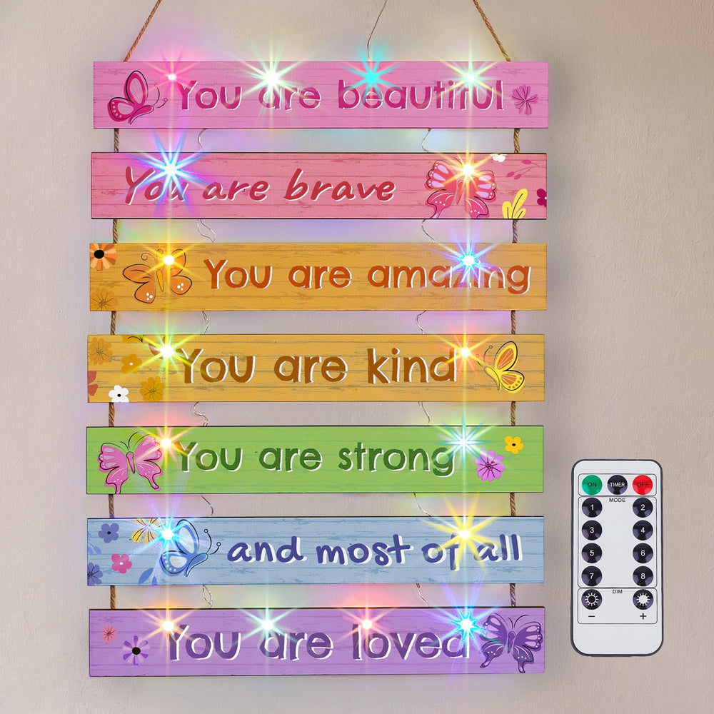 Fiobee butterfly LED wall art adds vivid color to teen rooms, enhancing motivation