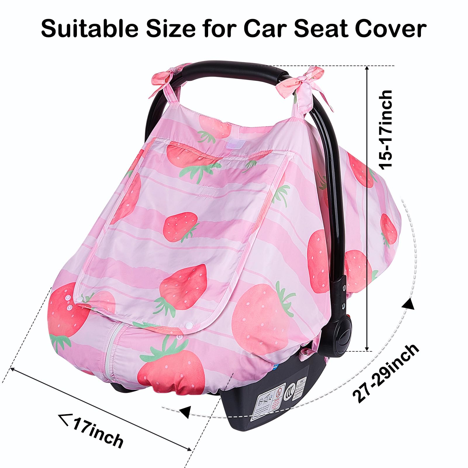 Fiobee car seat cover bottom elastic edge prevents slipping