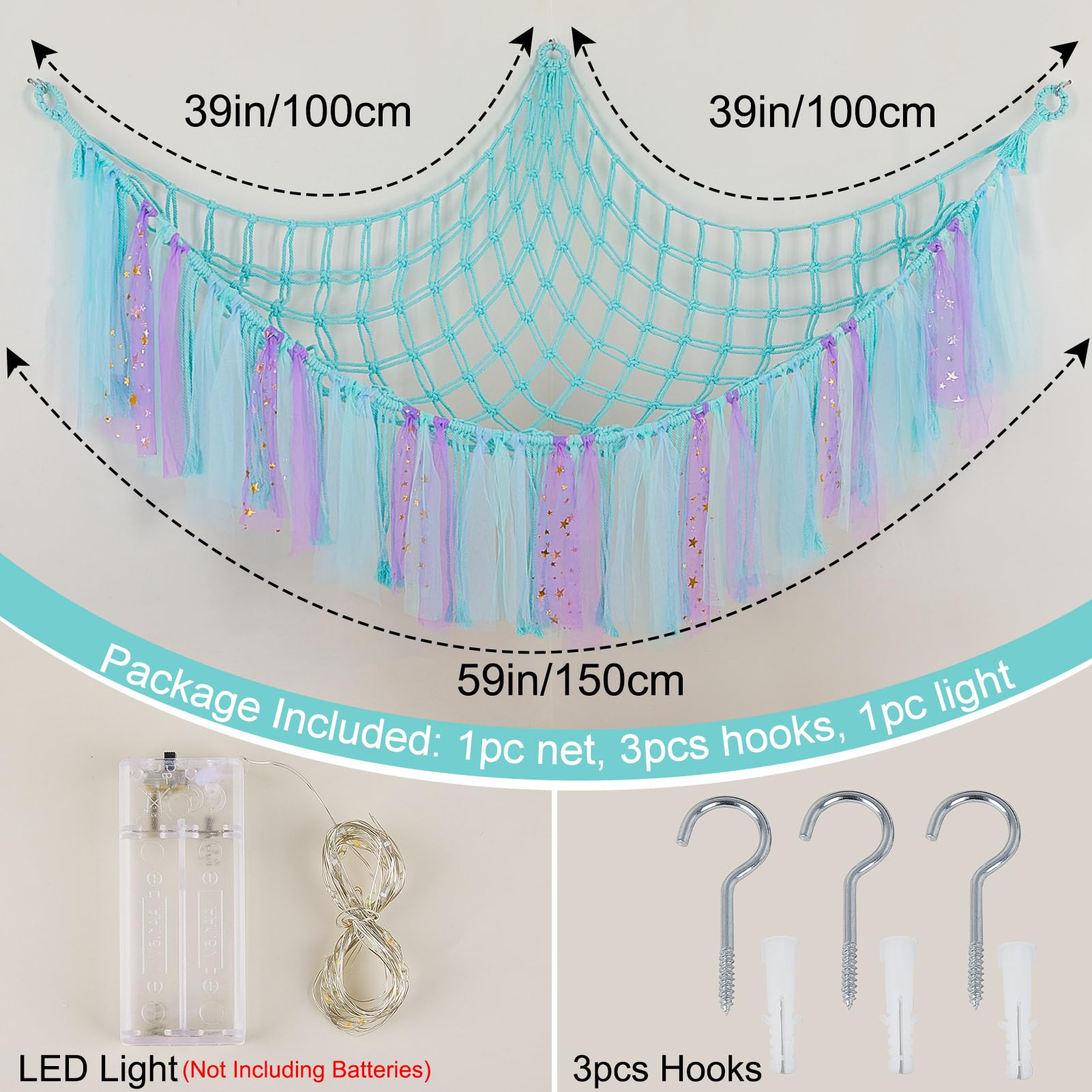 FIOBEE installation hardware hooks simplify mounting the hammock securely