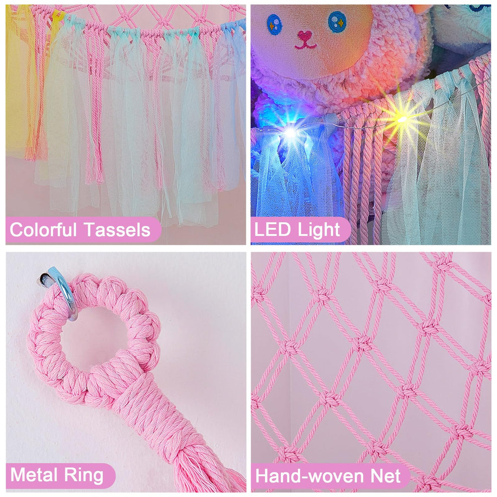 FIOBEE nursery organizer blends colorful tassels with soft lighting for cozy rooms.