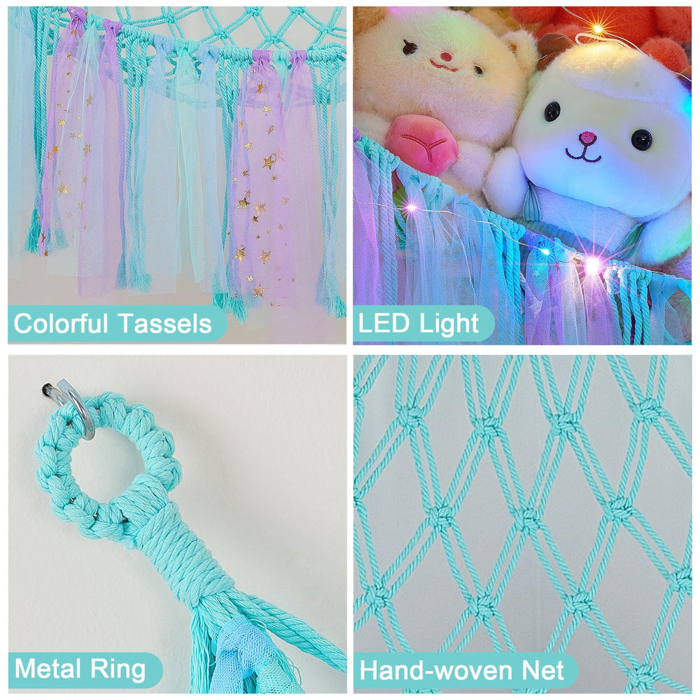 FIOBEE LED string light adds gentle ambiance as a night light in a kids room
