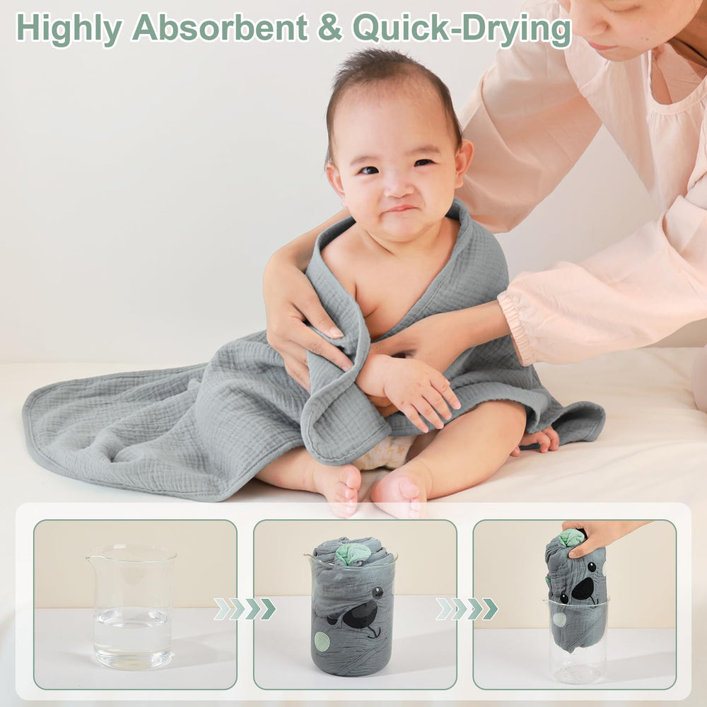 FIOBEE towel supports swaddle, blanket, and stroller cover for busy days