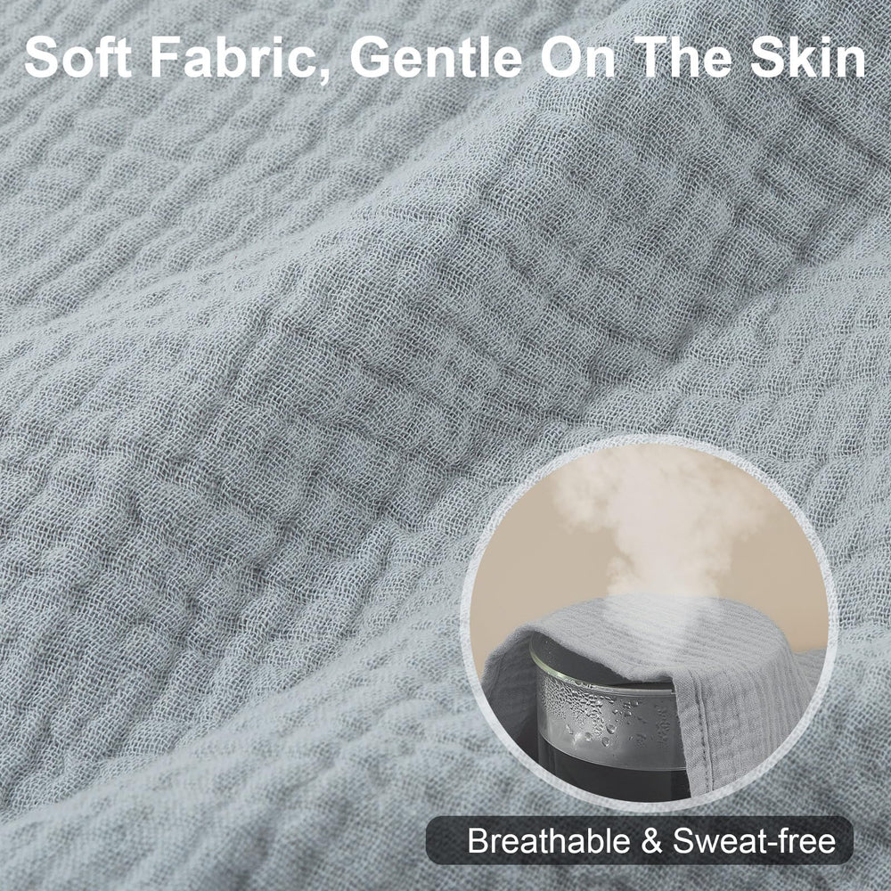 FIOBEE muslin towel shows breathable soft fabric for newborn skin