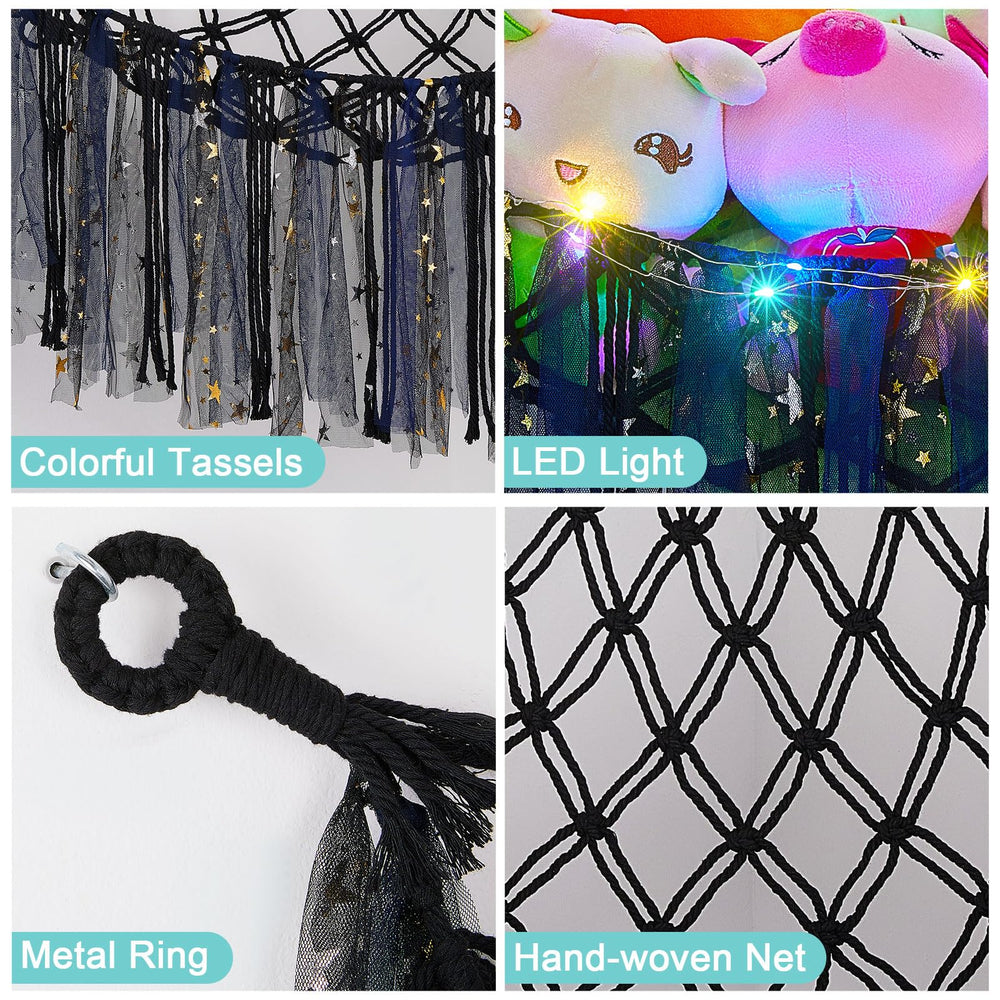 FIOBEE LED light string provides gentle night glow for bedtime prep.