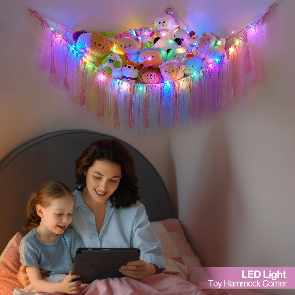 FIOBEE durable hand-woven rope net supports toys securely in busy kid spaces.
