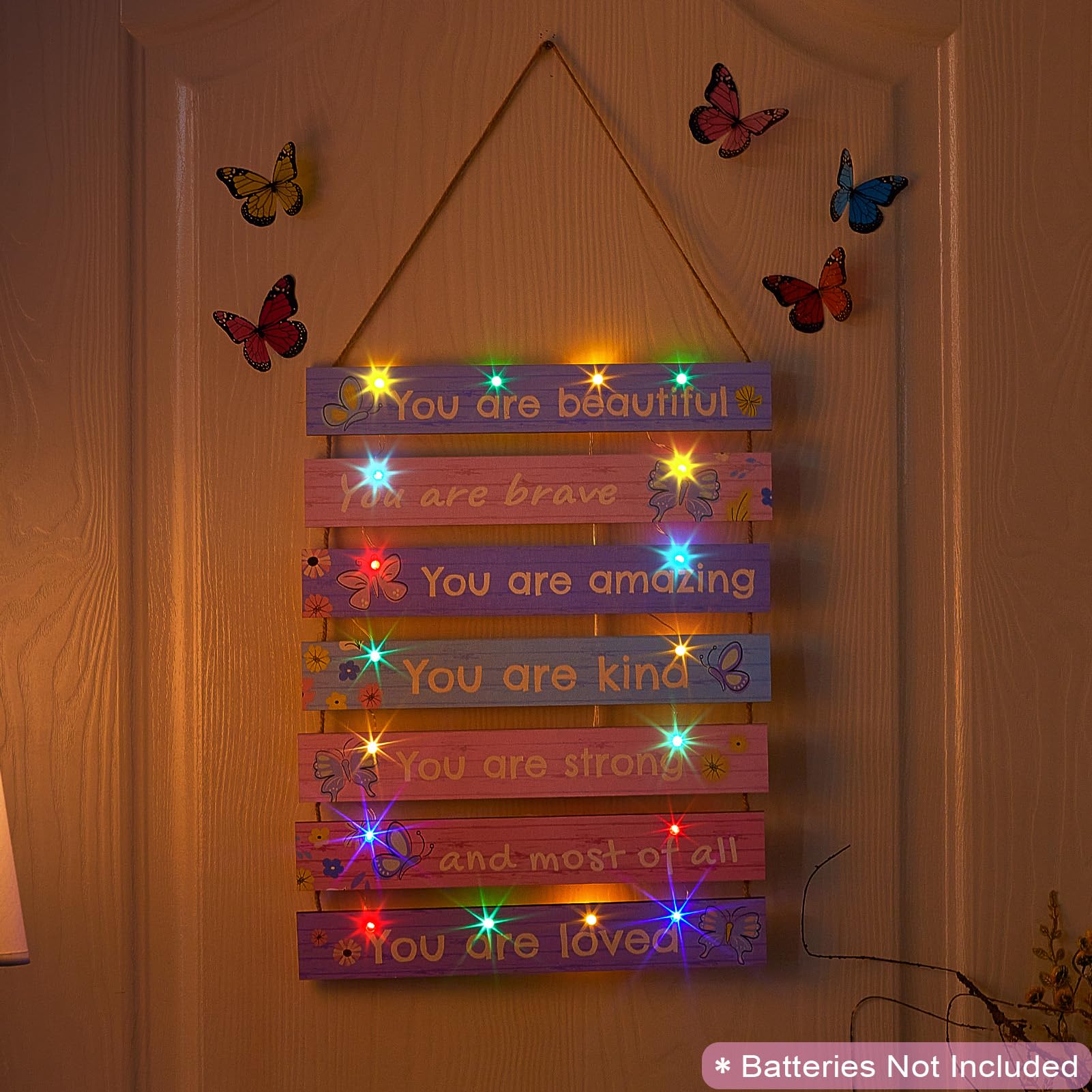 FIOBEE purple-butterfly-led-wall-art-2 creates a warm study mood with eight color modes.