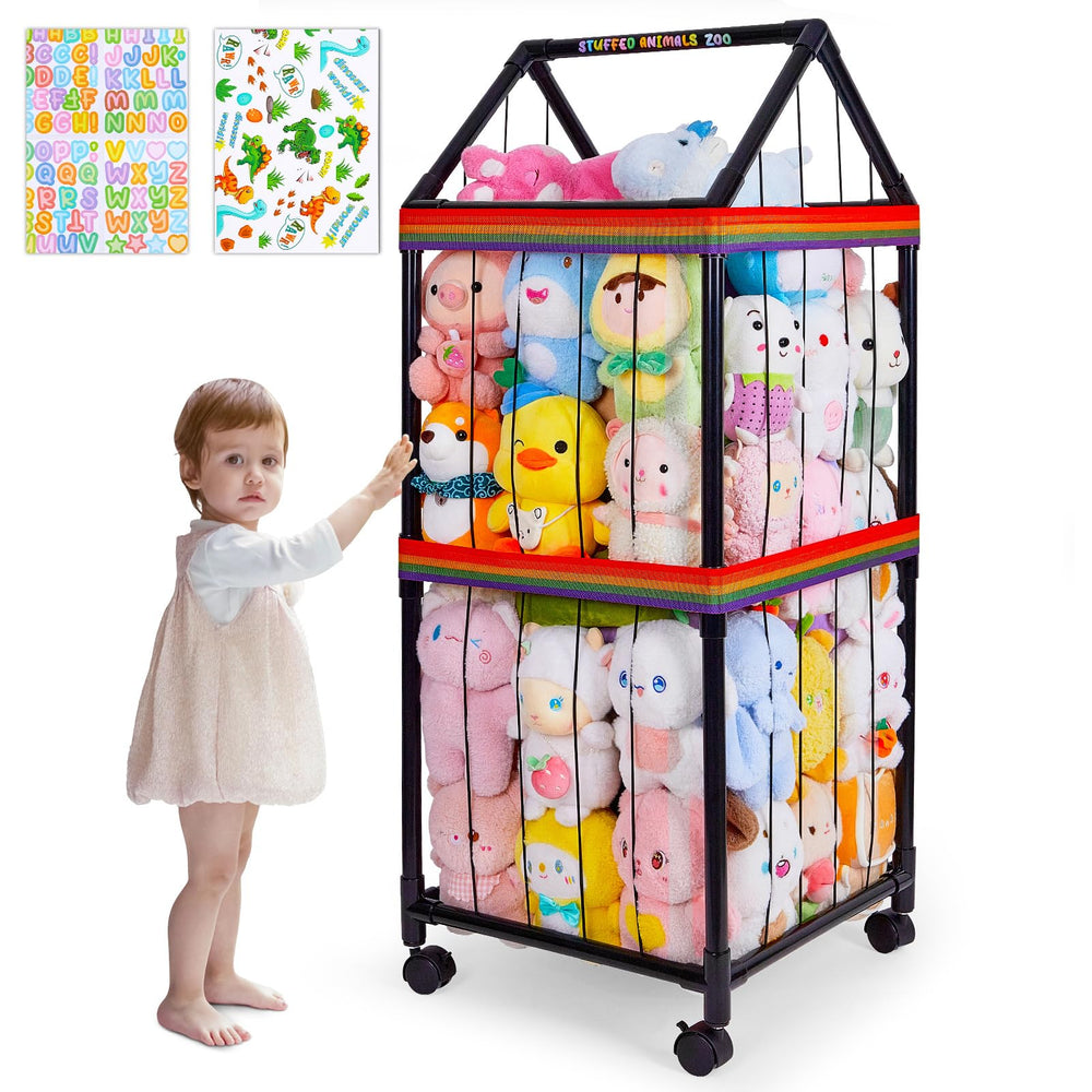 Fiobee stuffed animals home design shows decorative storage for nursery play area